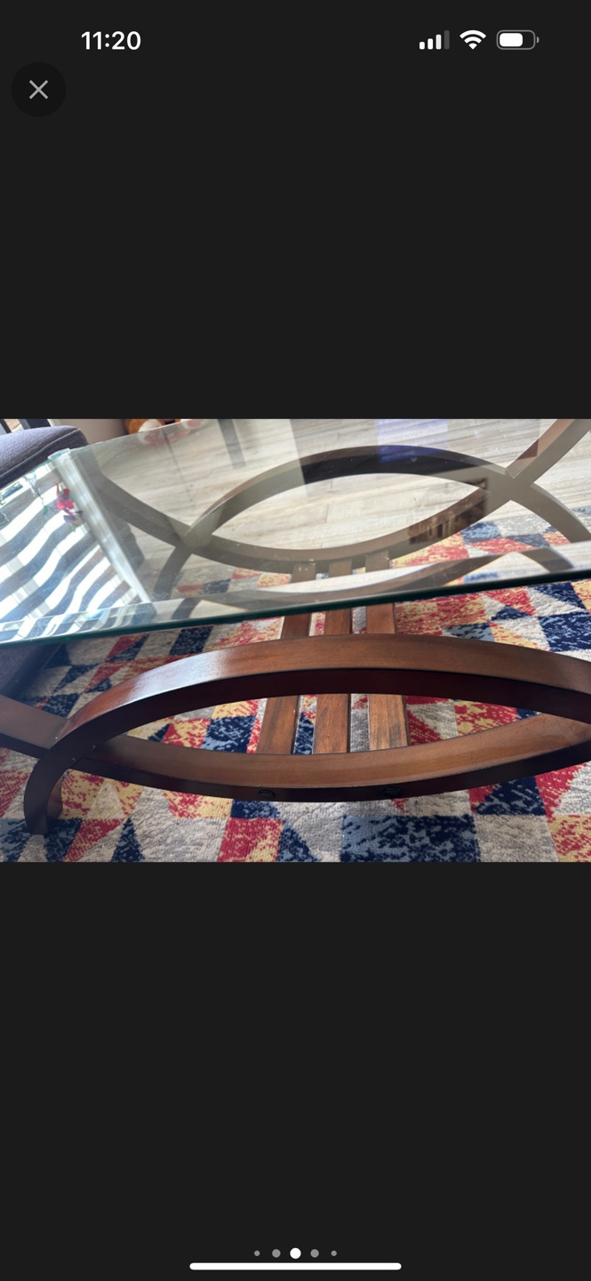 Glass Top Coffee Table