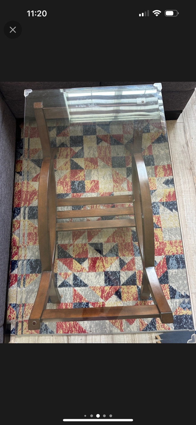 Glass Top Coffee Table - photo 2