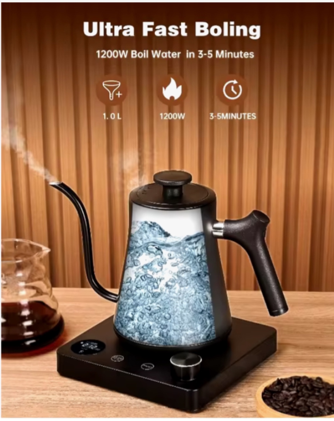 Ulaov Electric Kettle with Temperature Control- Open Box - photo 5