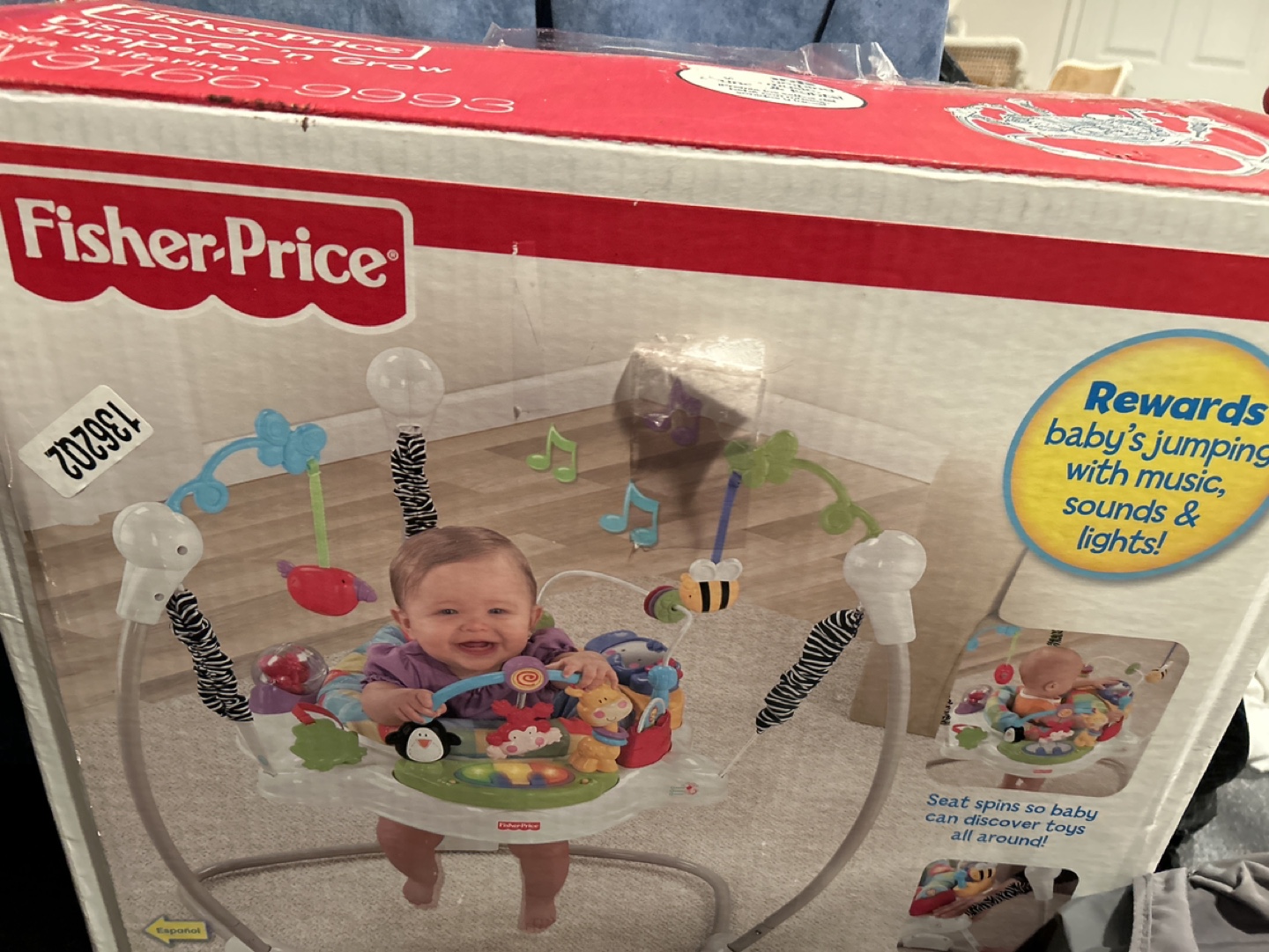 Fisher-Price Baby's Jumping Toy with Music, Sounds & Lights