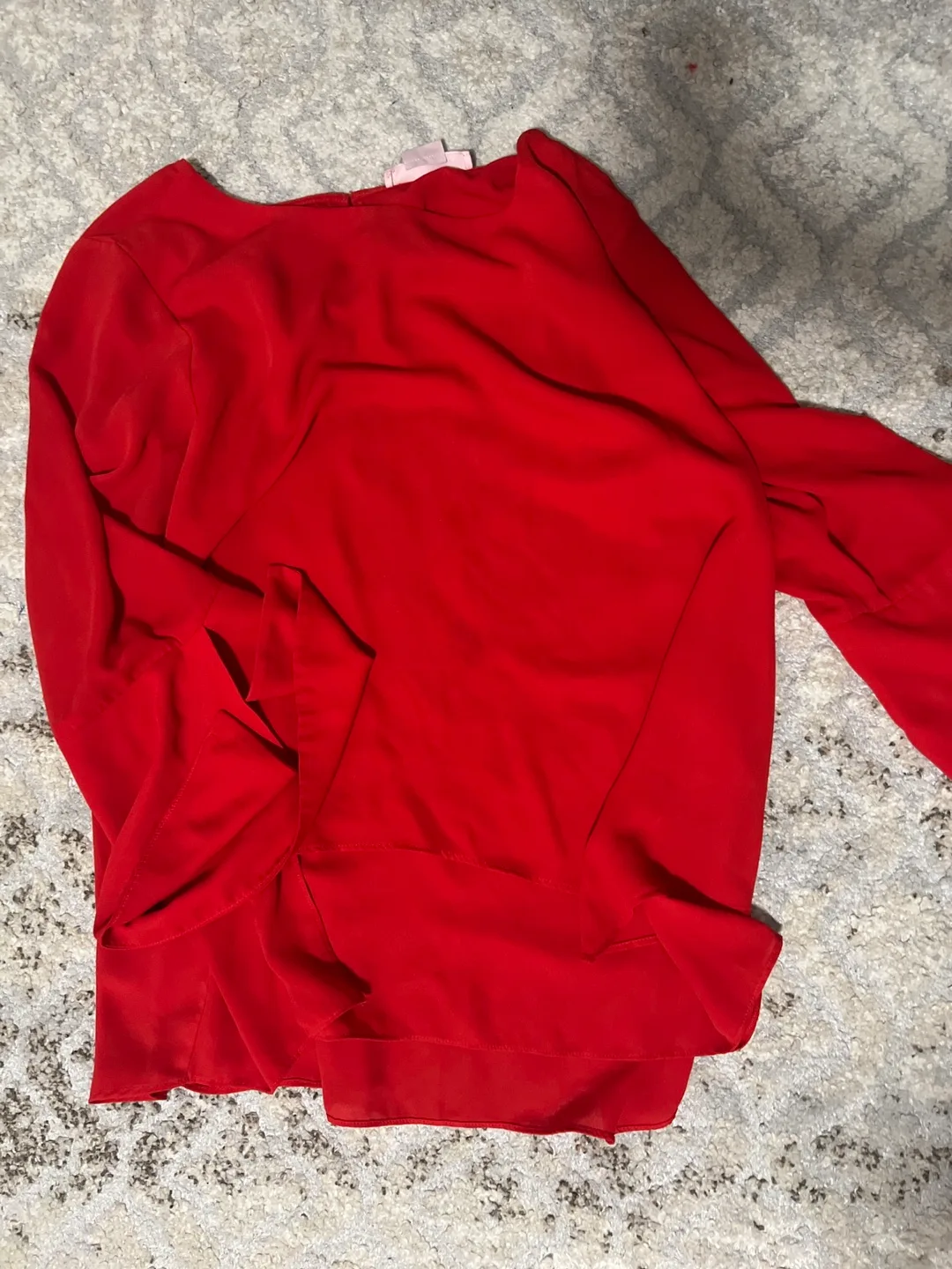 Red bell sleeve blouse #freecycle thumbnail