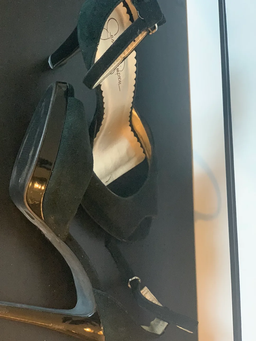 Black Suede Heels image indicator(2)