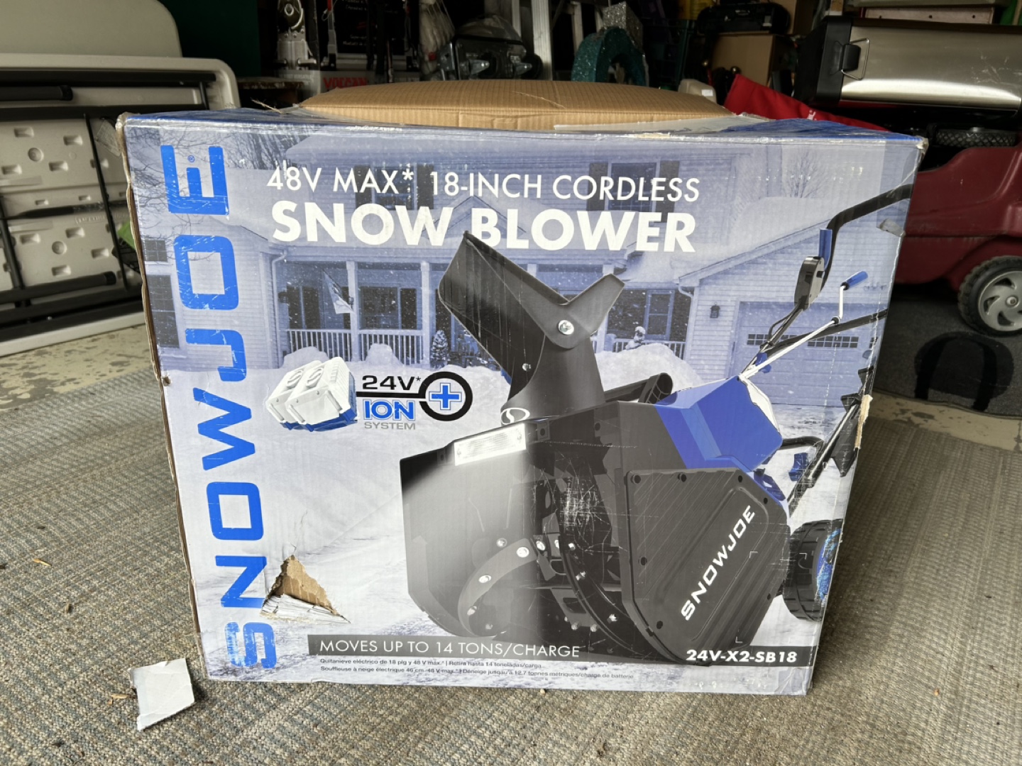 Snow Joe 24V Cordless Snow Blower - photo 2