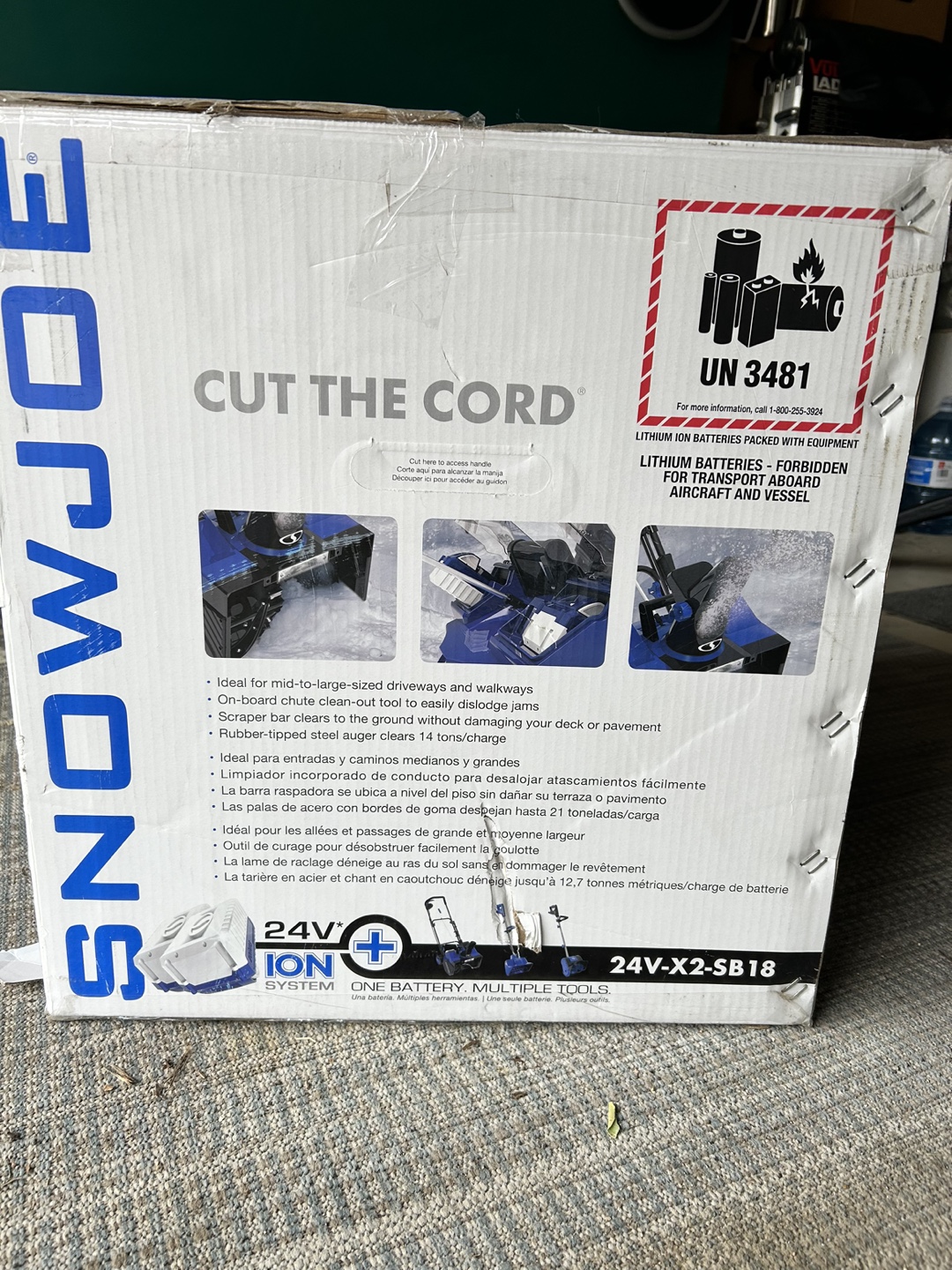 Snow Joe 24V Cordless Snow Blower - photo 4