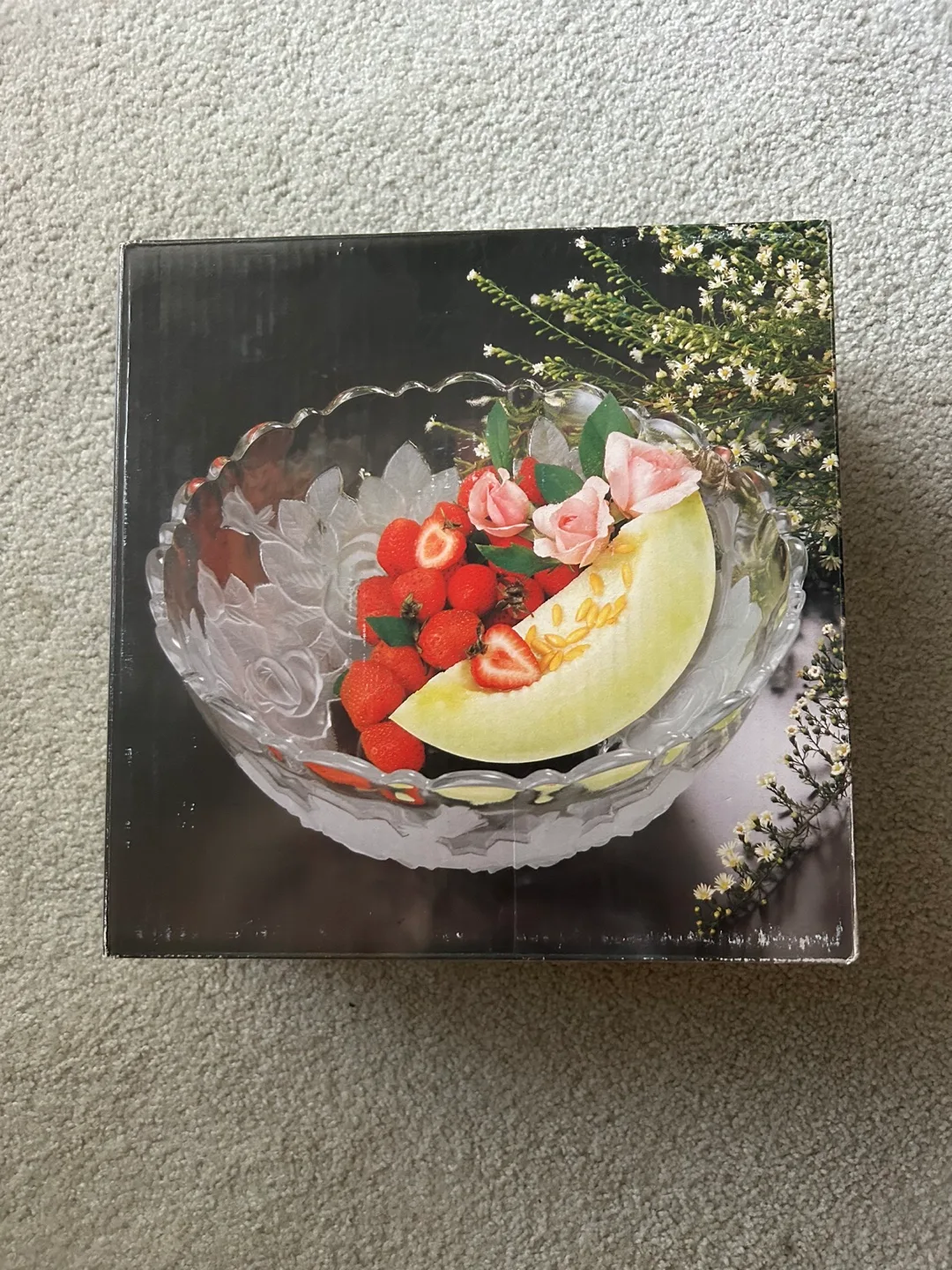 Rose Pearls 12" Salad Bowl #freecycle thumbnail
