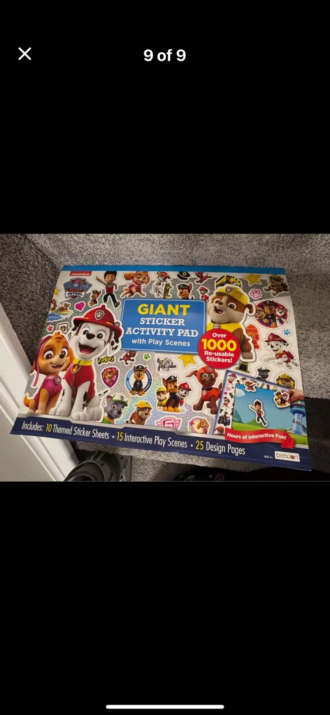 New Never Used Paw Patrol Giant Sticker Activity Pad thumbnail