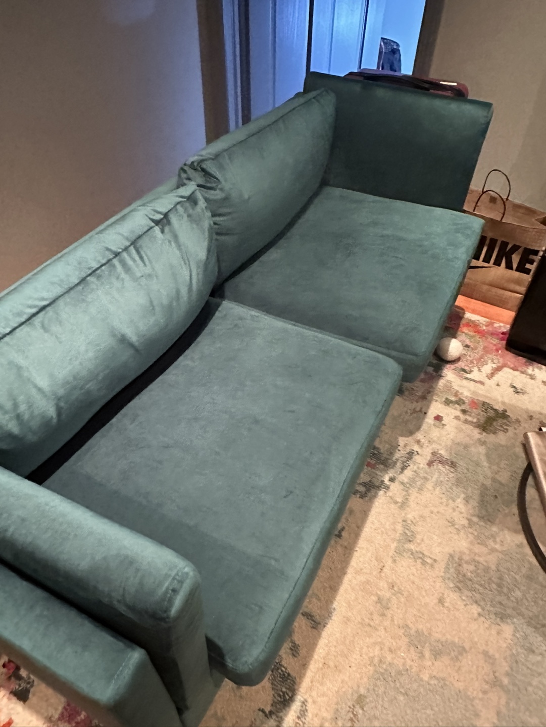 Green Velvet Couch