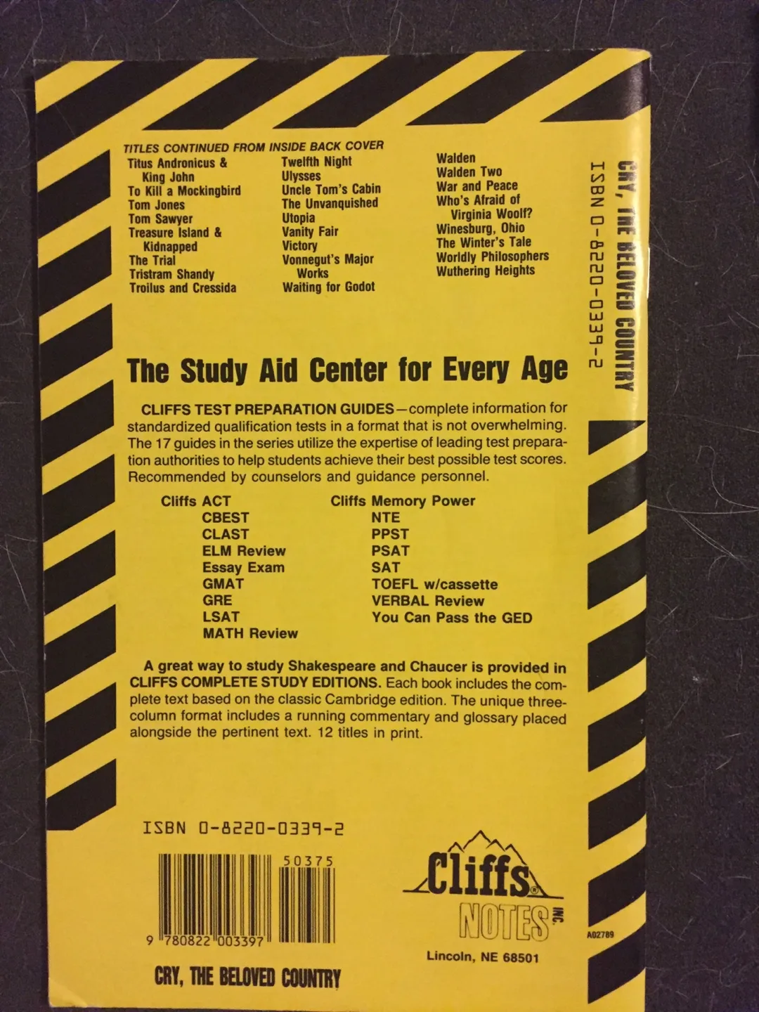 Cliffs Notes on Paton's Cry, The Beloved Country image indicator(2)