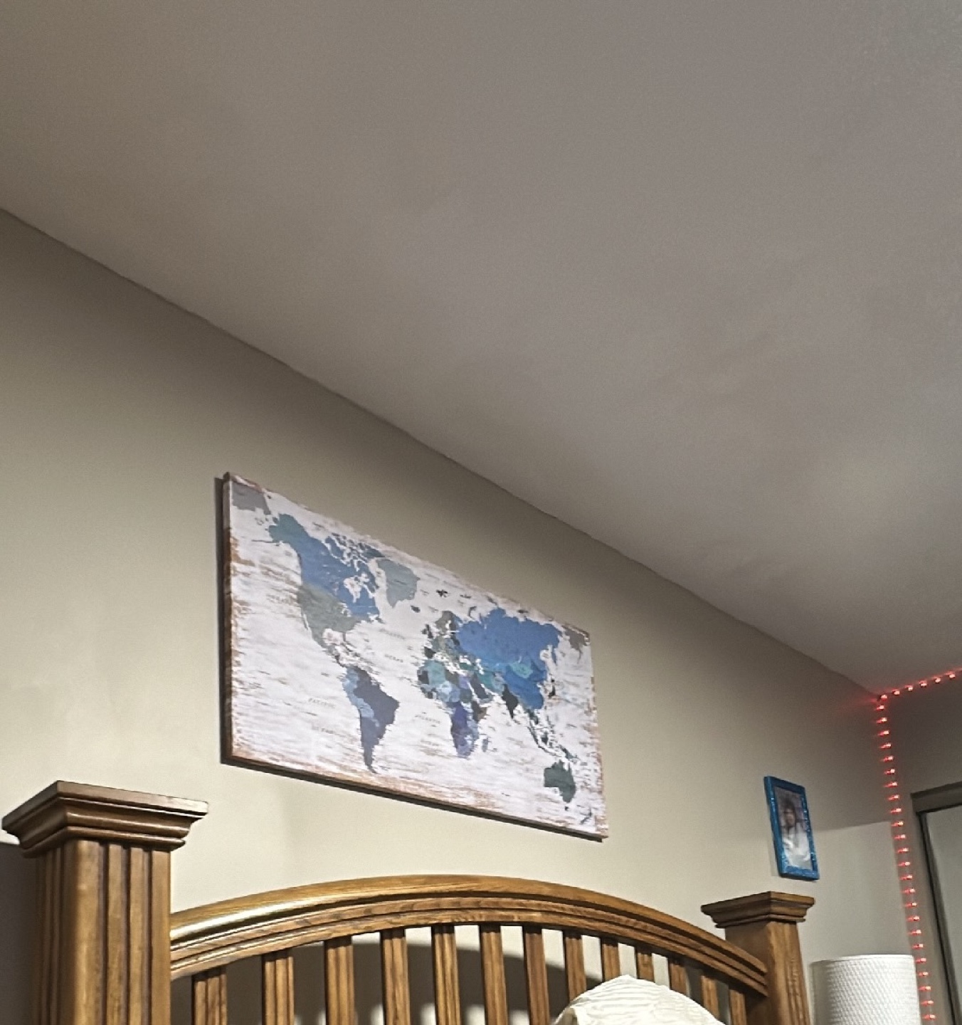World Map Canvas Wall Art 50x100cm - photo 2