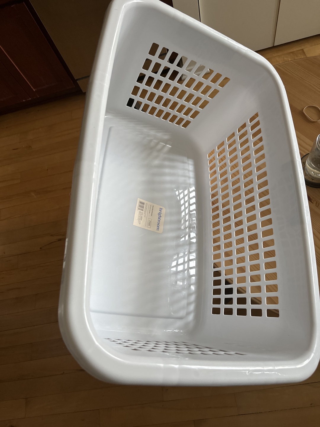 White Laundry Basket