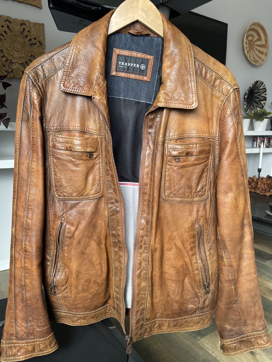 Trapper Leather Jacket #freecycle