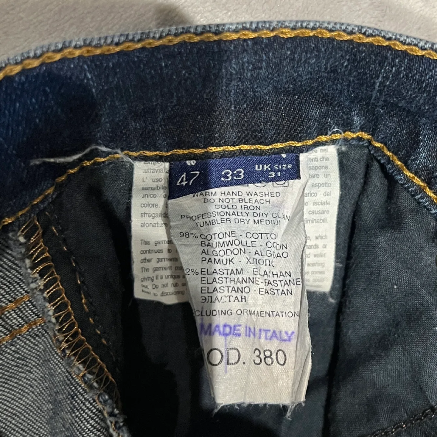 Trussardi Jeans Blue Denim Jeans image indicator(7)