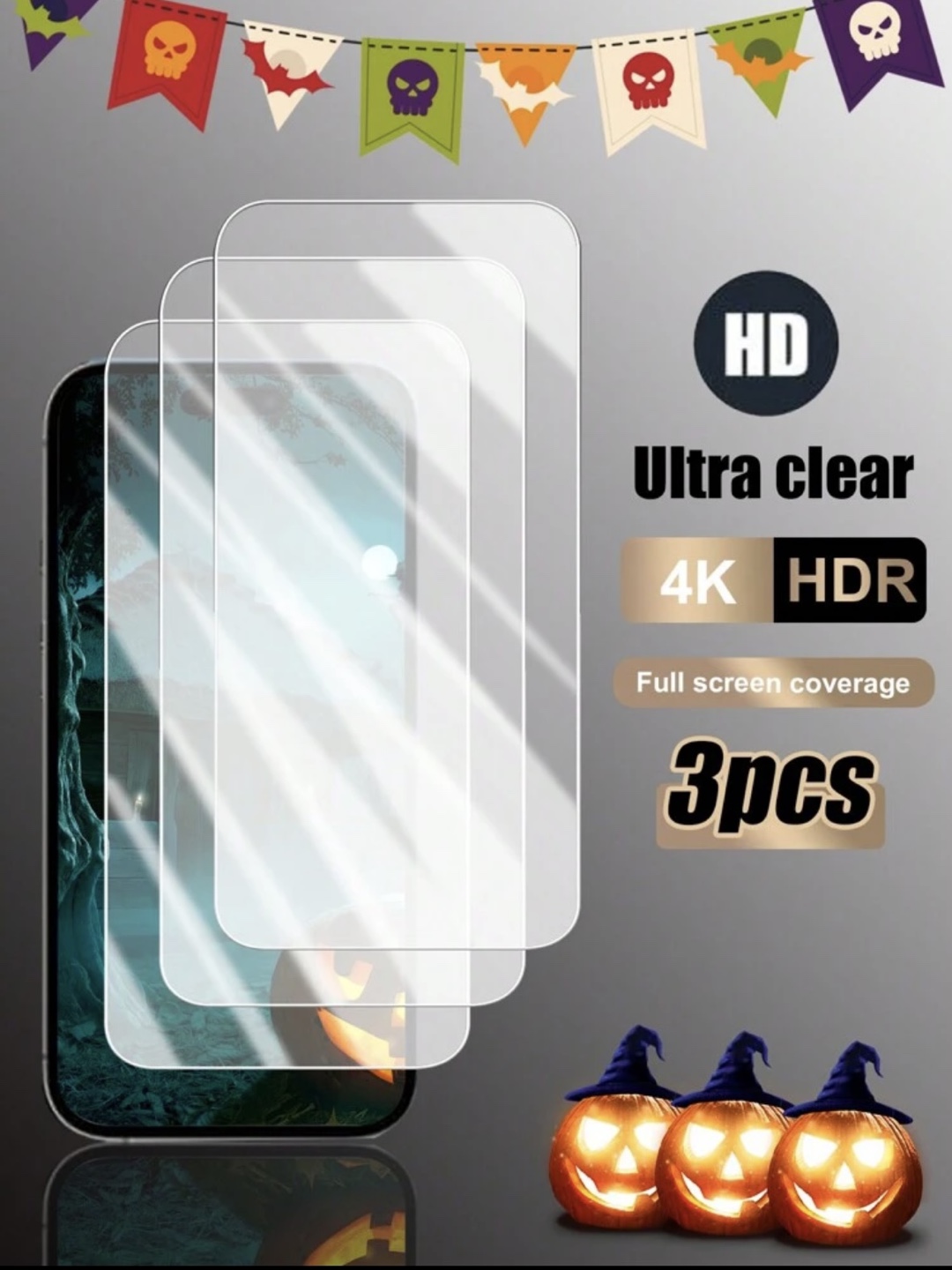 3 Pack Tempered Glass Screen Protector