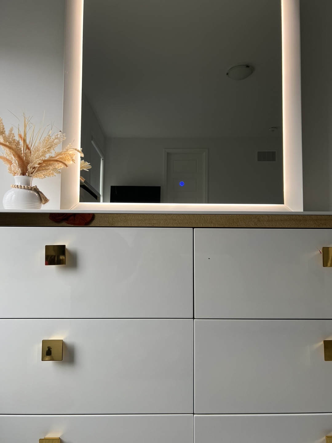 White Dresser with Mirror - photo 2