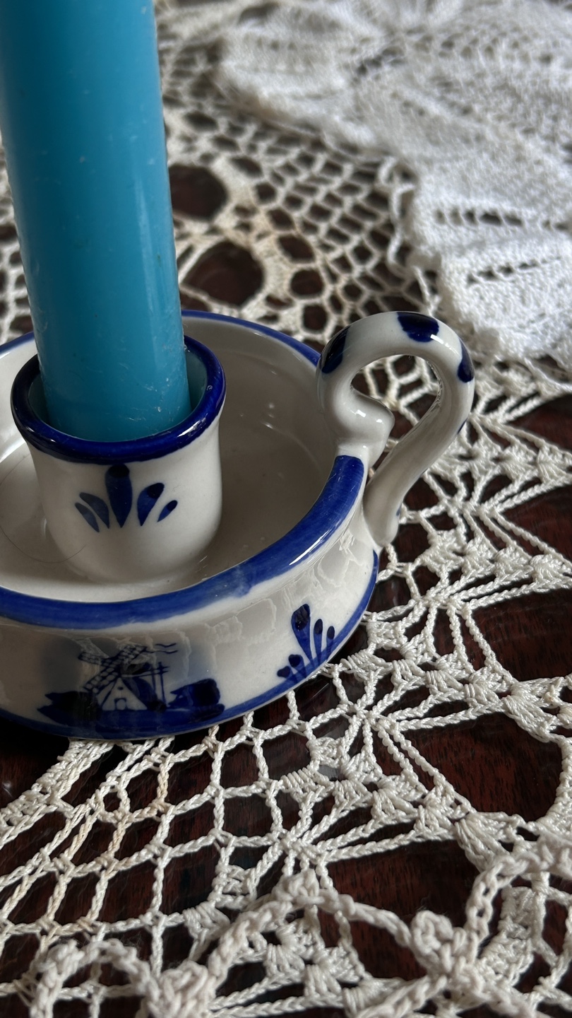 Delft Blue Candle Holder - photo 2