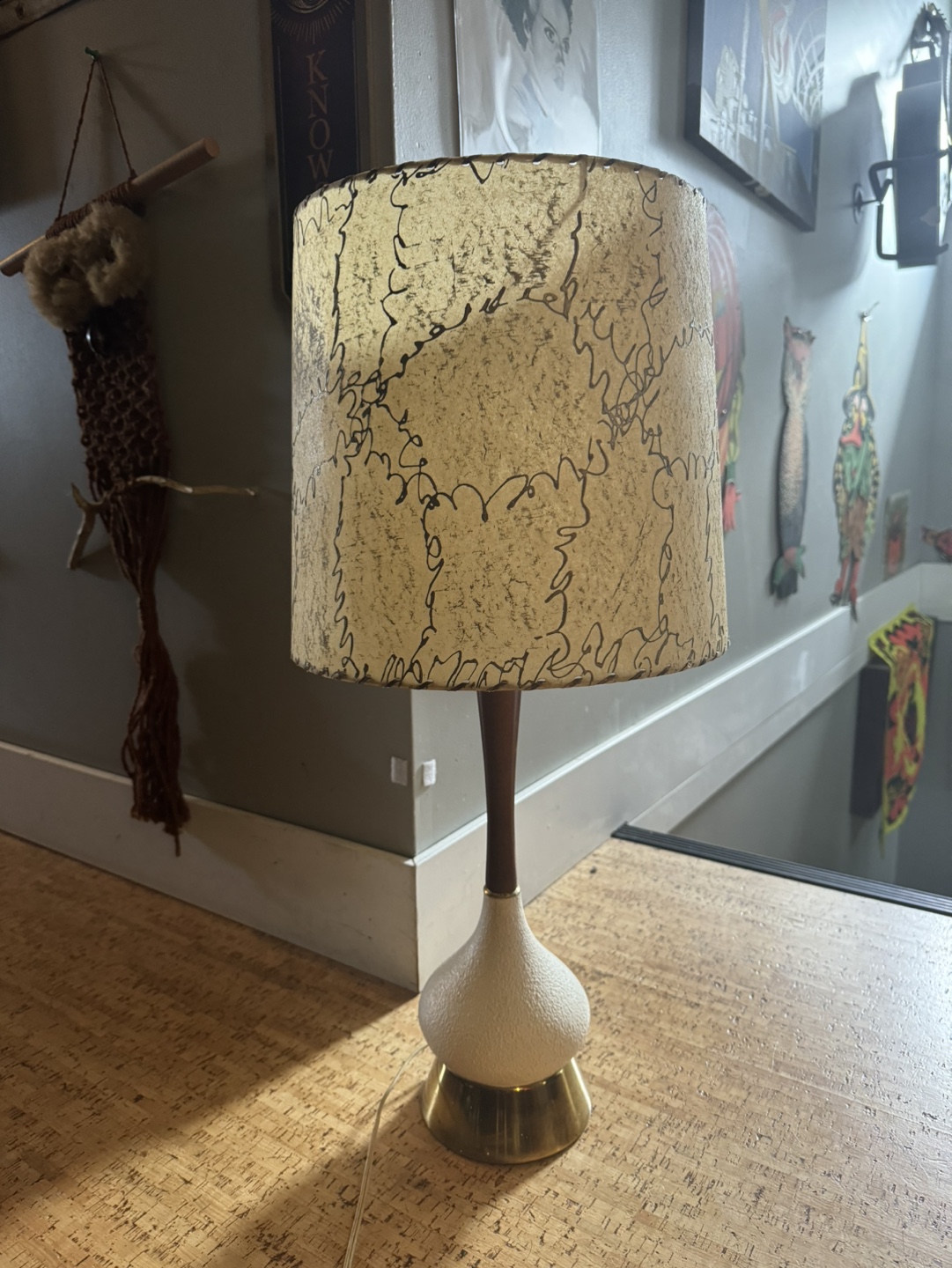 Vintage Mid Century Modern Table Lamp