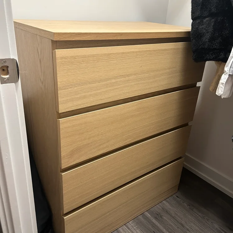 IKEA MALM 4-Drawer Dresser | Karrot IKEA MALM 4-Drawer Dresser | Karrot