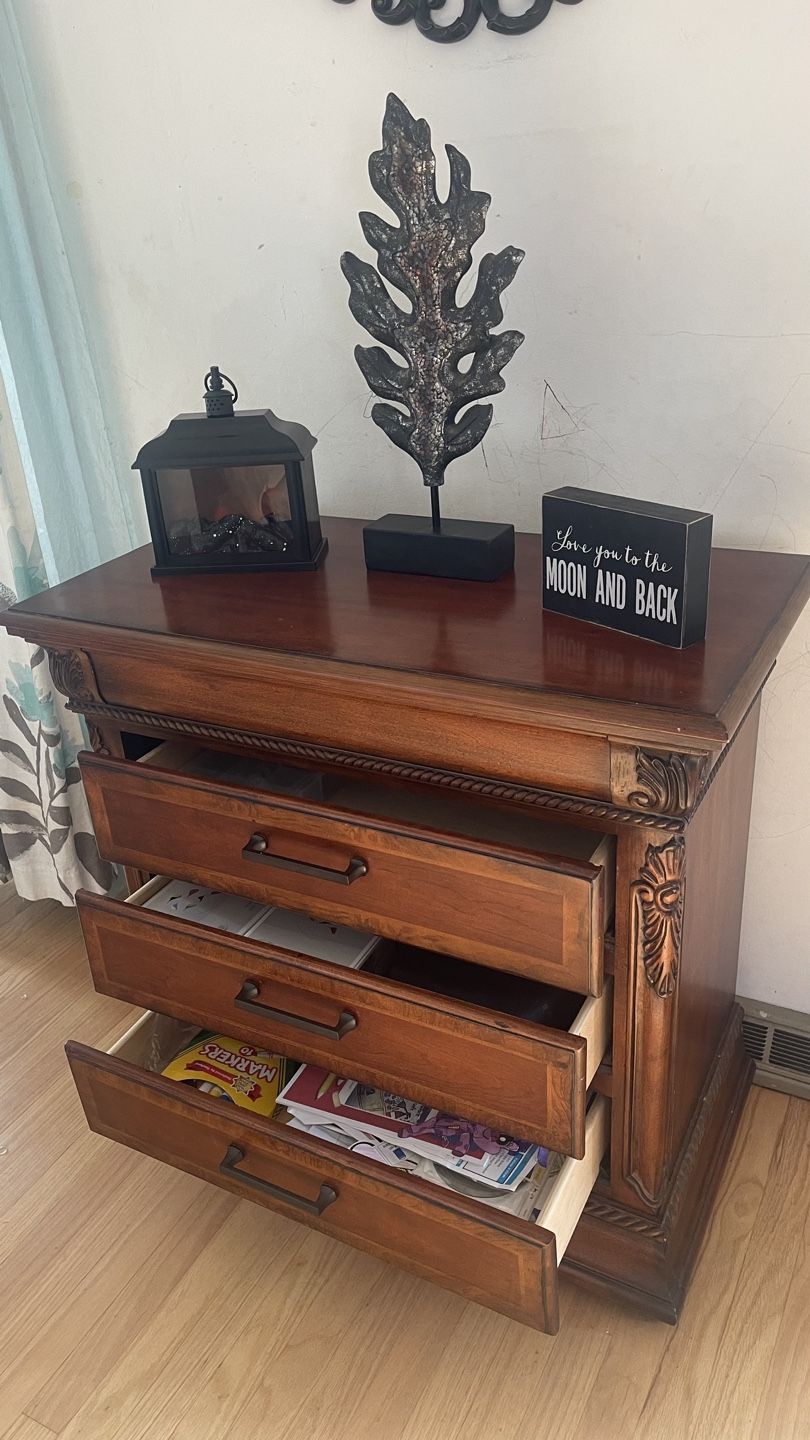 Universal Furniture Wood Chest of 3 Drawers check more pictures