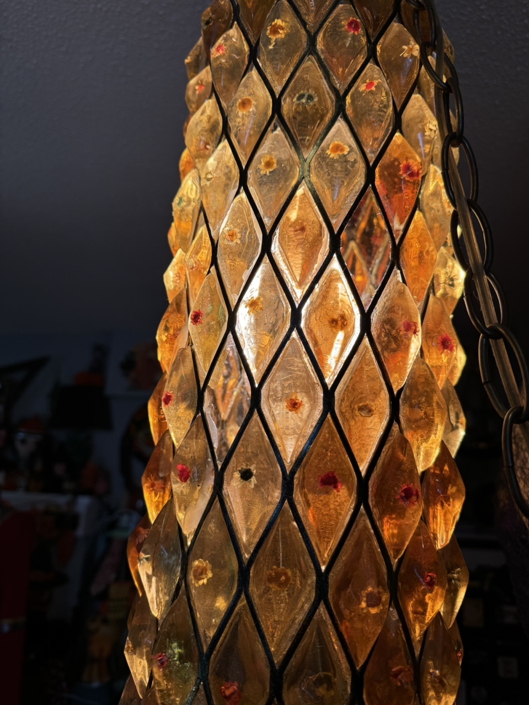 Mid Century Modern Glass Pendant Light - photo 2