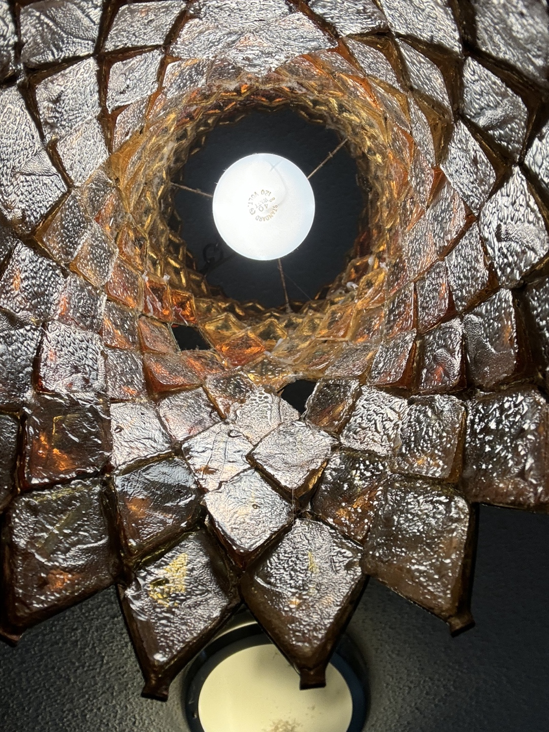 Mid Century Modern Glass Pendant Light - photo 3
