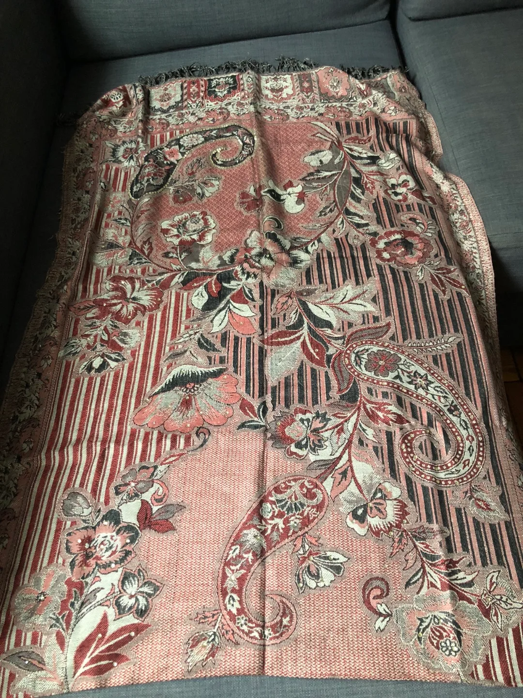 Beautiful cotton Scarf with Rhinestones image indicator(5)