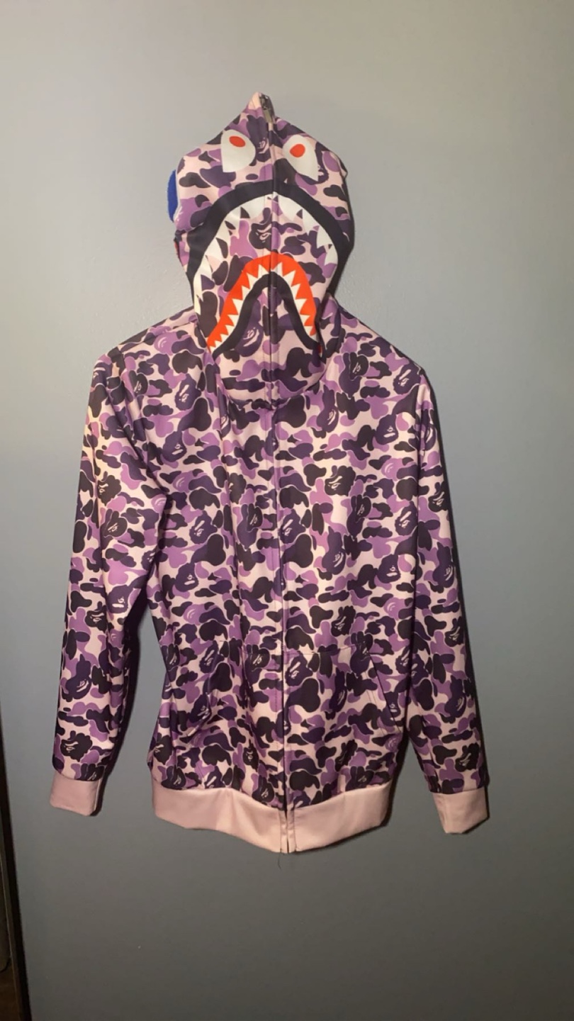 A Bathing Ape Bape Purple Camo Hoodie