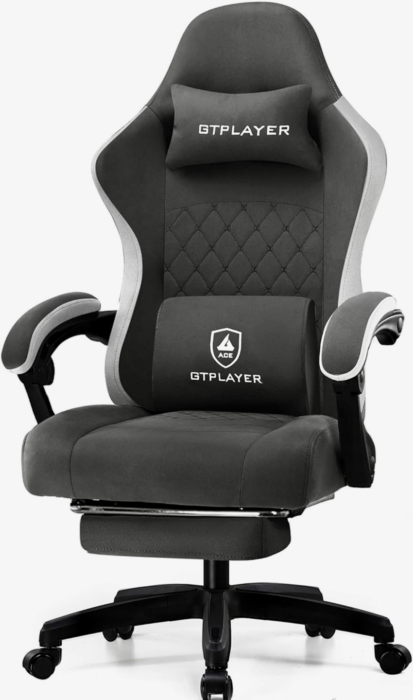 GTPLAYER Gaming Chair with Footrest