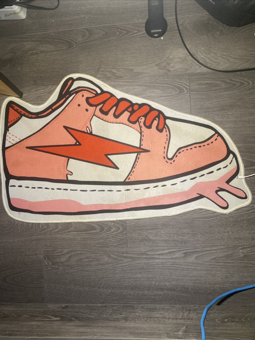 Pink and Red Sneaker Doormat