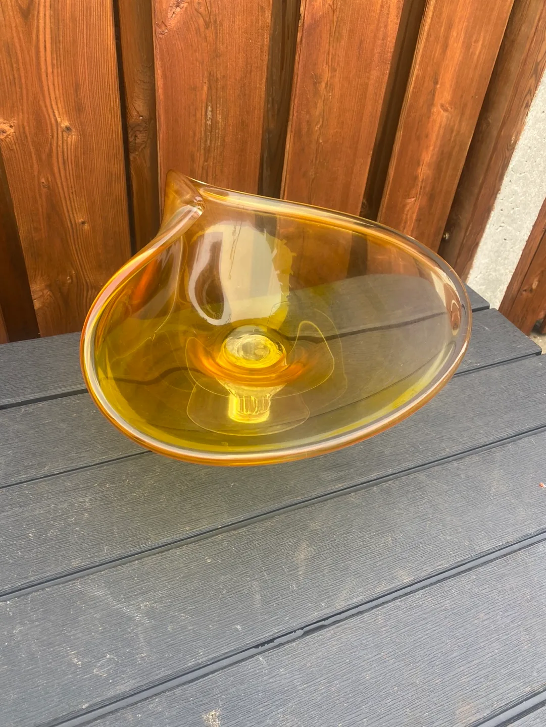 Large Yellow Glass Bowl image indicator(2)