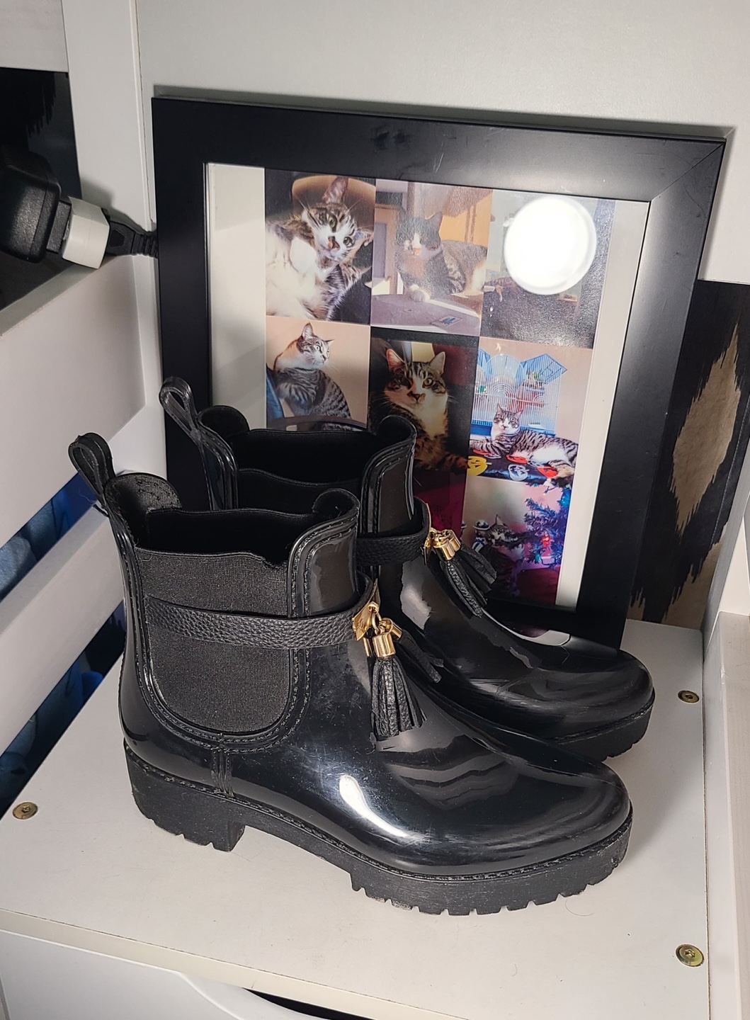 Black Chelsea Rain Boots - photo 2