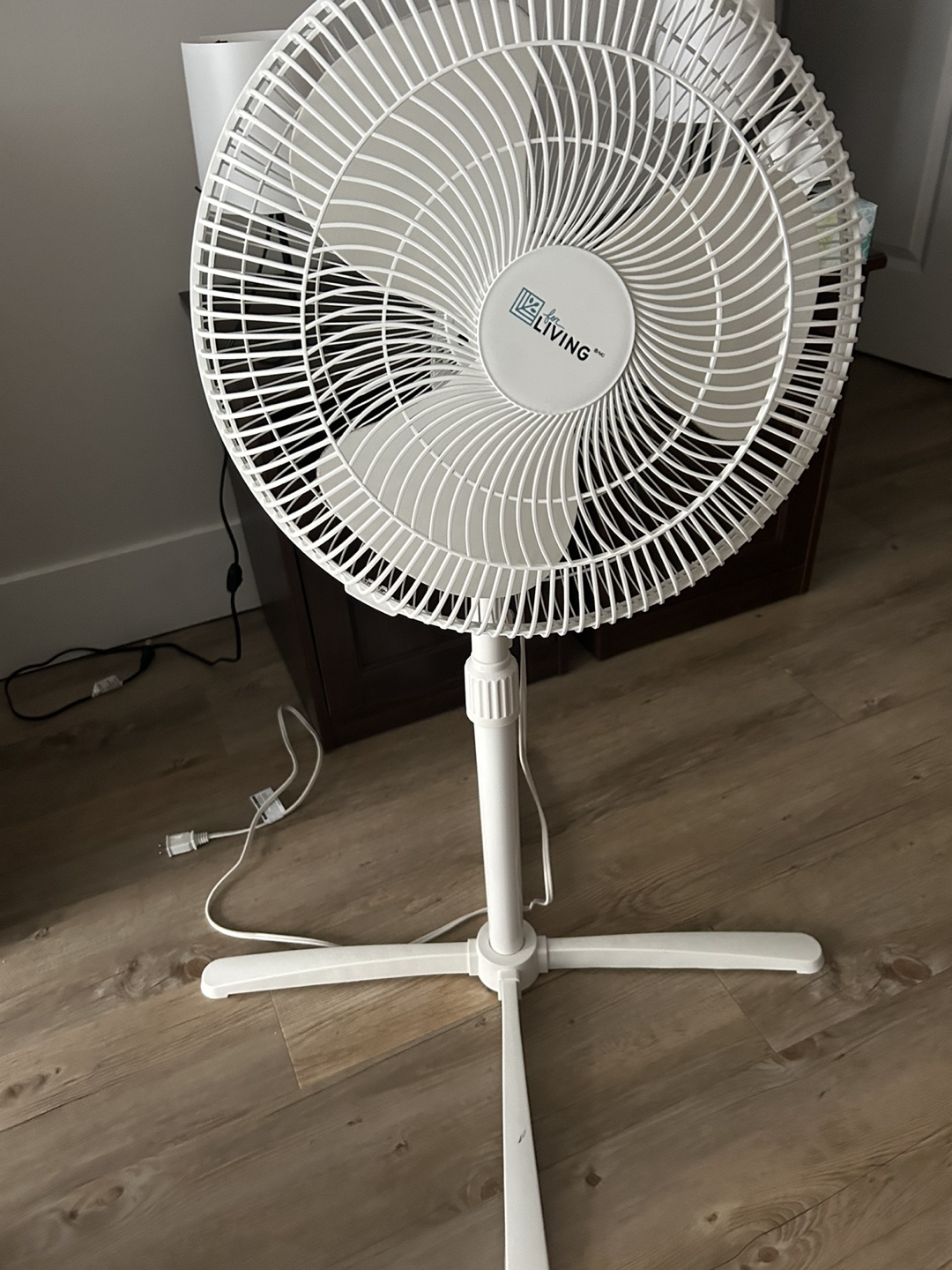 White Stand Fan