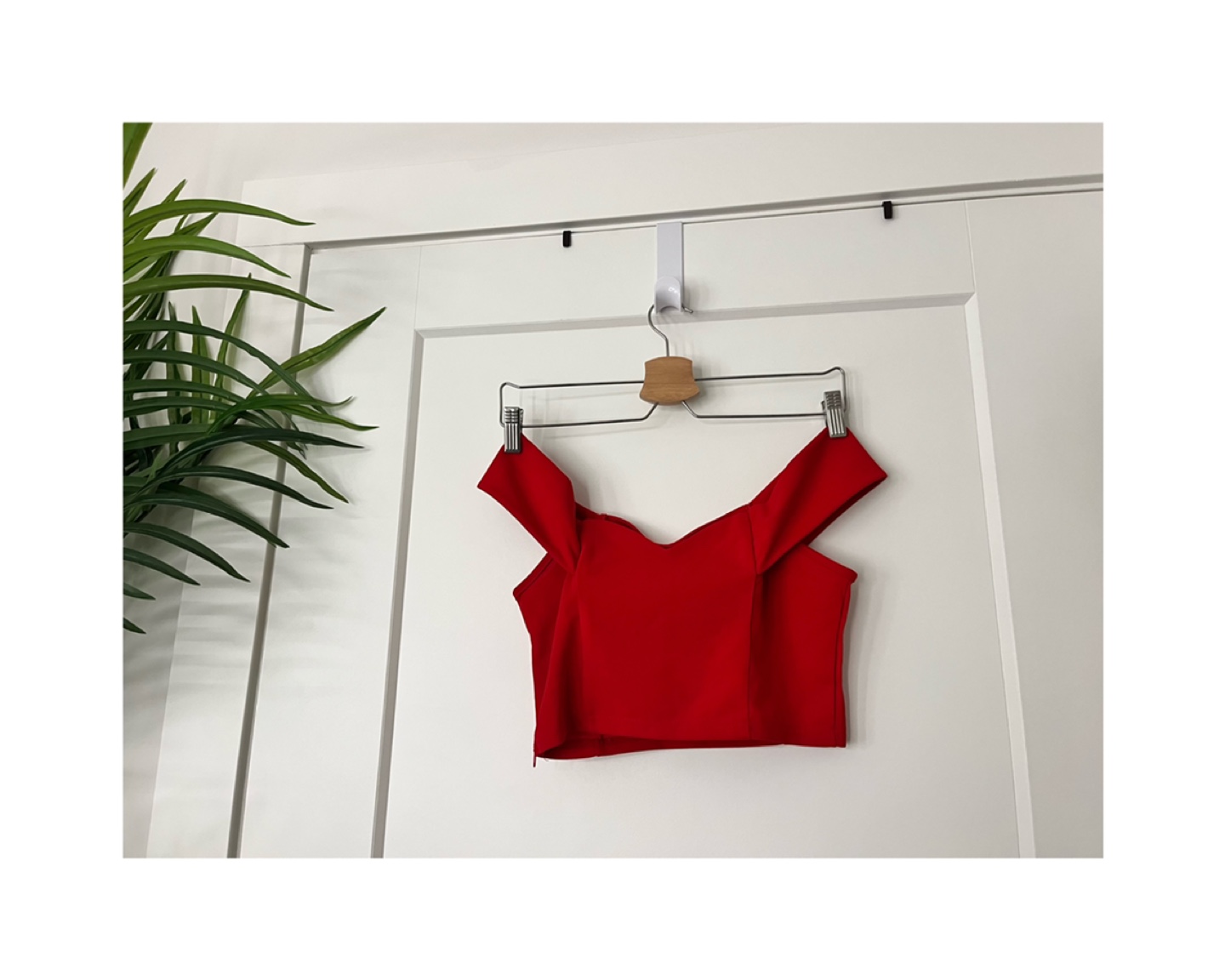 Brand new Red Off the Shoulder Crop Top