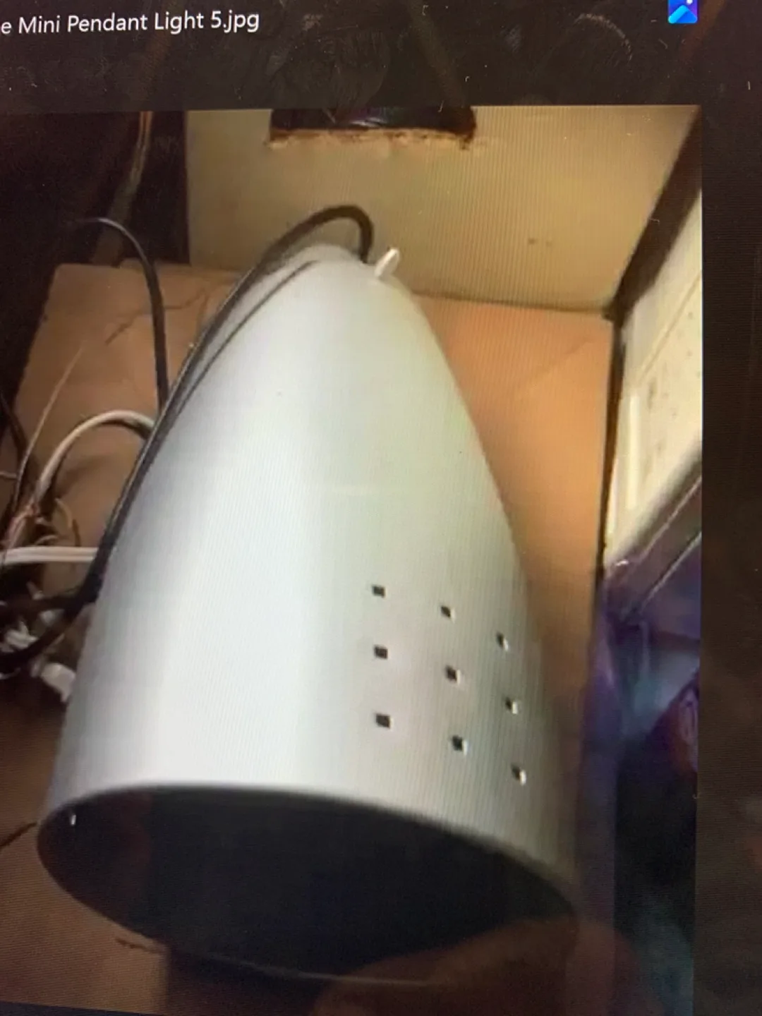 Brushed Nickel Mini Pendant Cone modern hanging Light fixture image indicator(3)