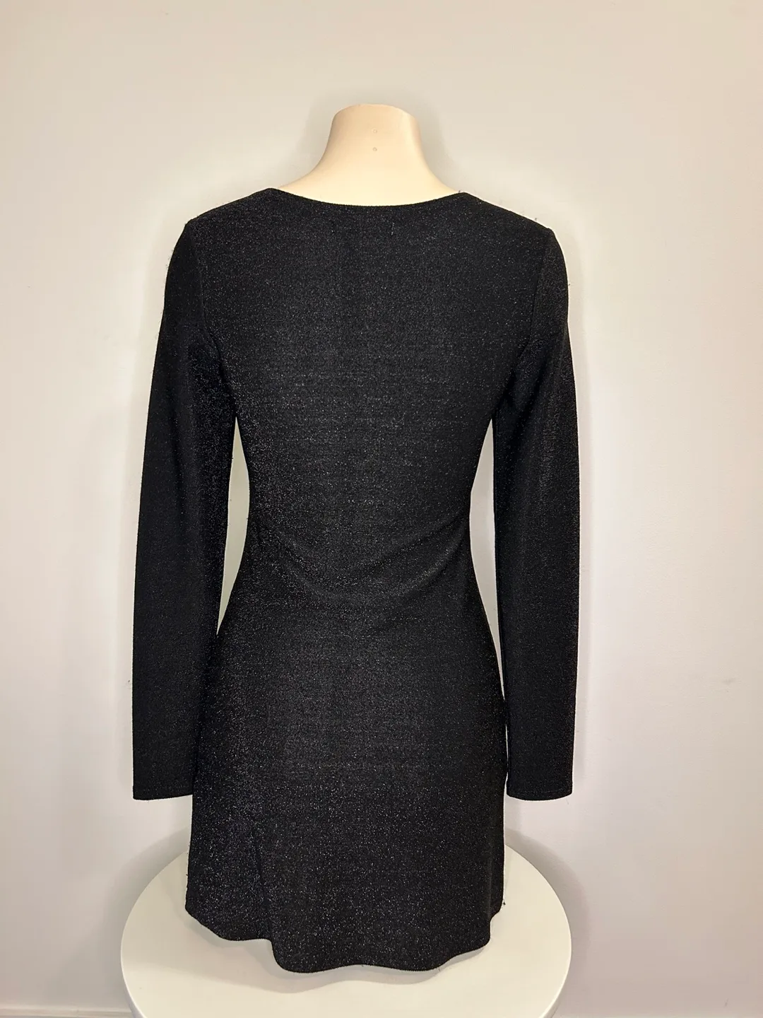 Reformation Metallic Black Mini Dress image indicator(5)