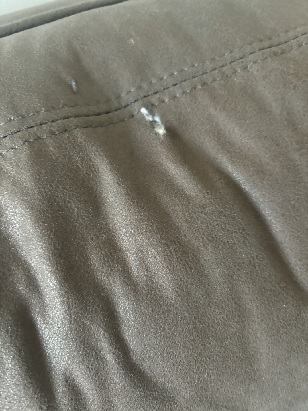Brown Leather Loveseat - photo 4