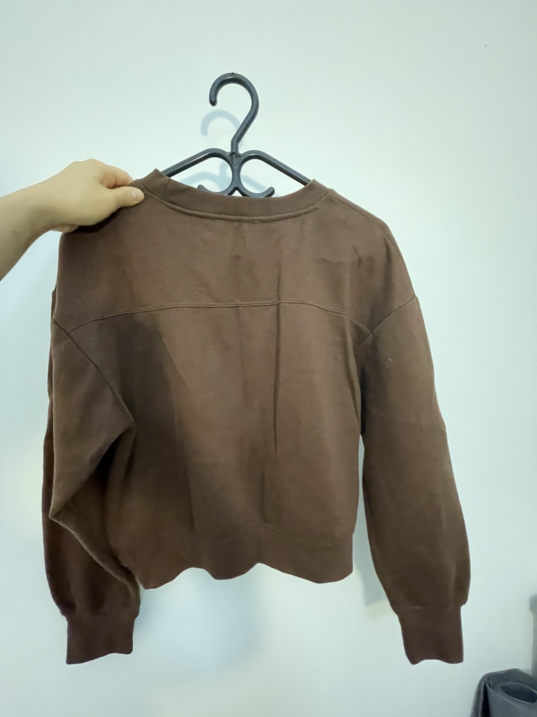 Zara Brown Cropped Sweatshirt - photo 2