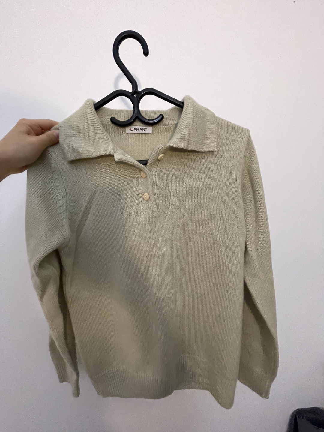 Light Olive Green Knit Sweater