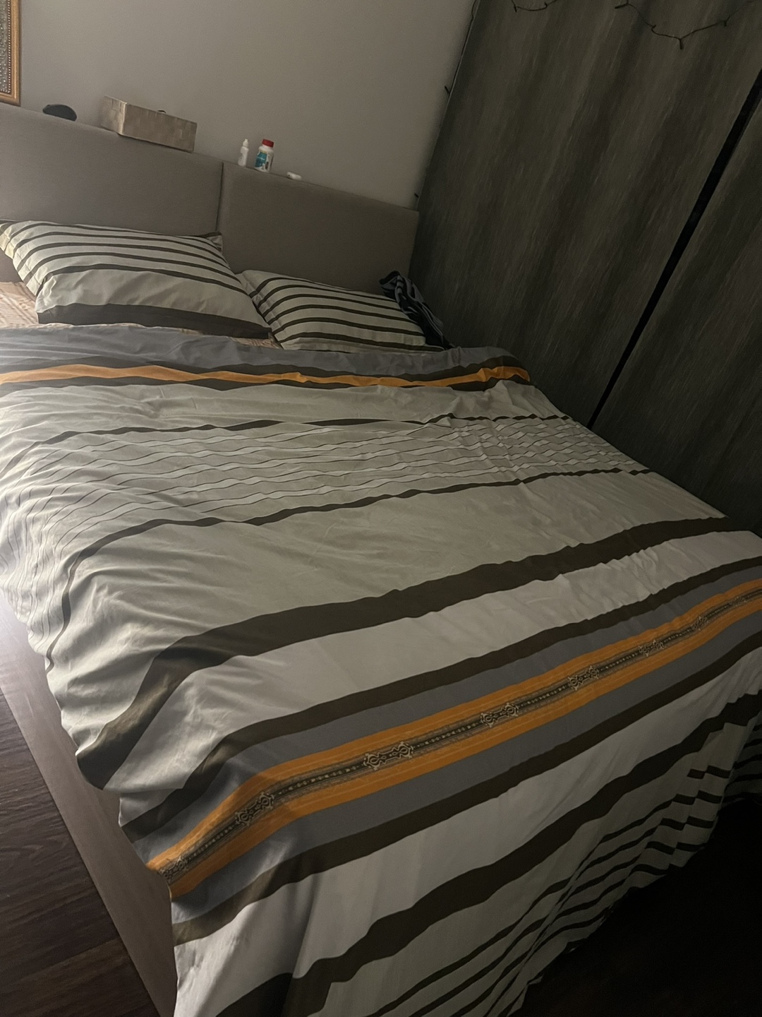 King-Sized Bed Frame with Storage