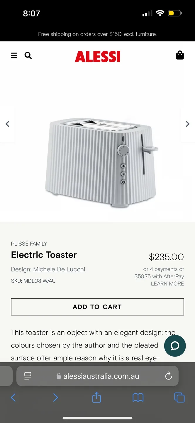 Alessi Electric Toaster image indicator(5)