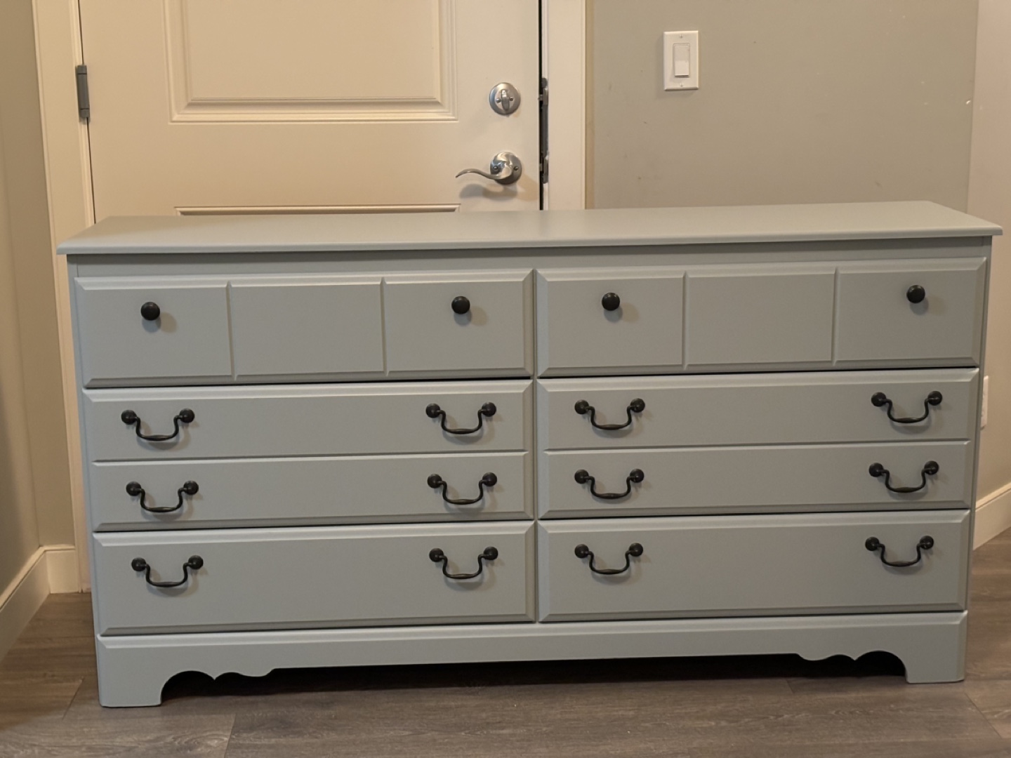 Grey Dresser with 6 Drawers
