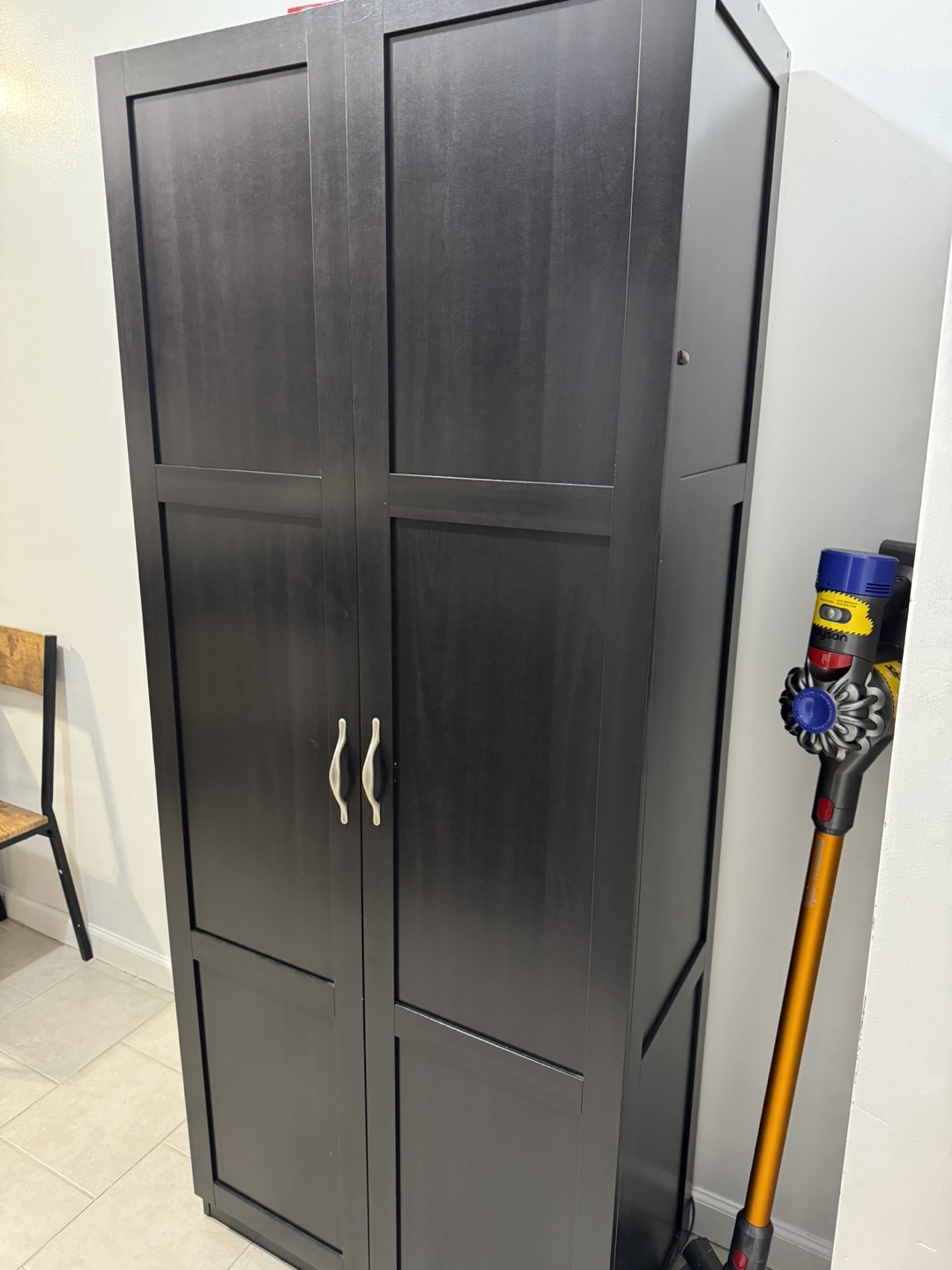 Black Kitchen Cabinet