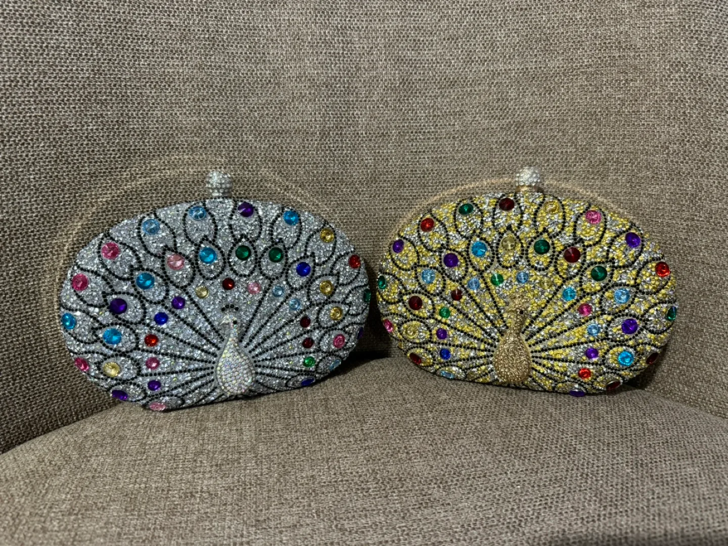 Peacock Crystal Evening Clutch image indicator(2)