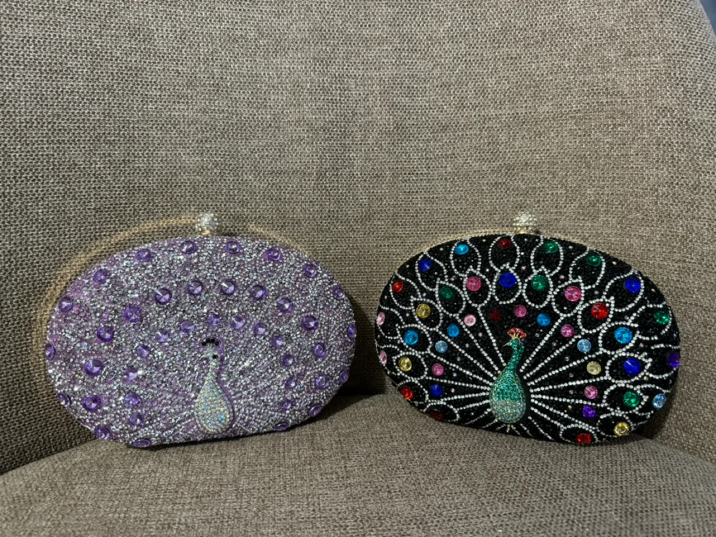 Peacock Crystal Evening Clutch image indicator(3)