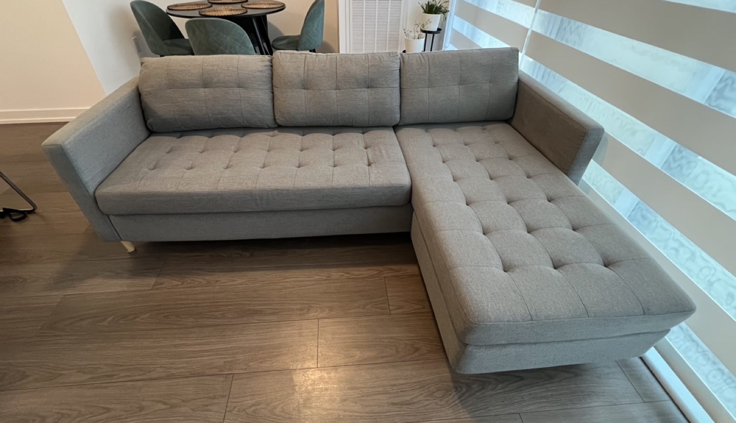 Jysk 3-seater Sectional Sofa - Light Grey