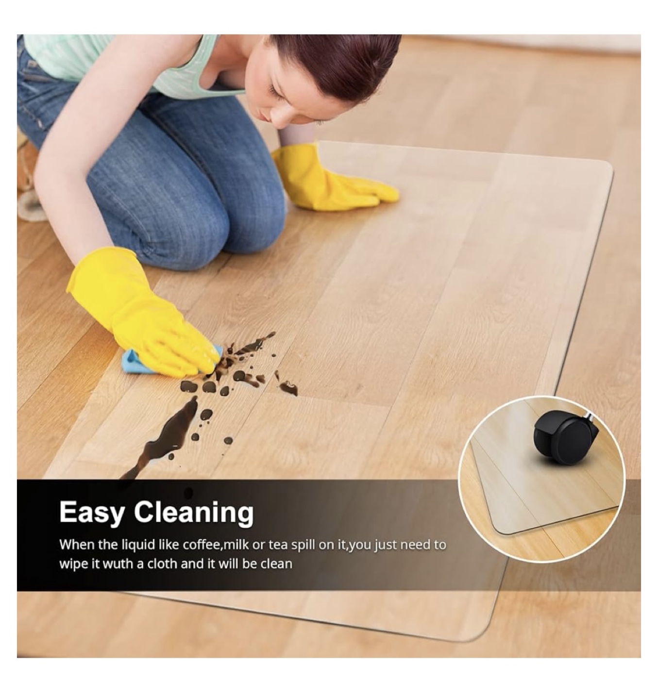 Clear Office Chair Mat for Hard Floors - photo 3