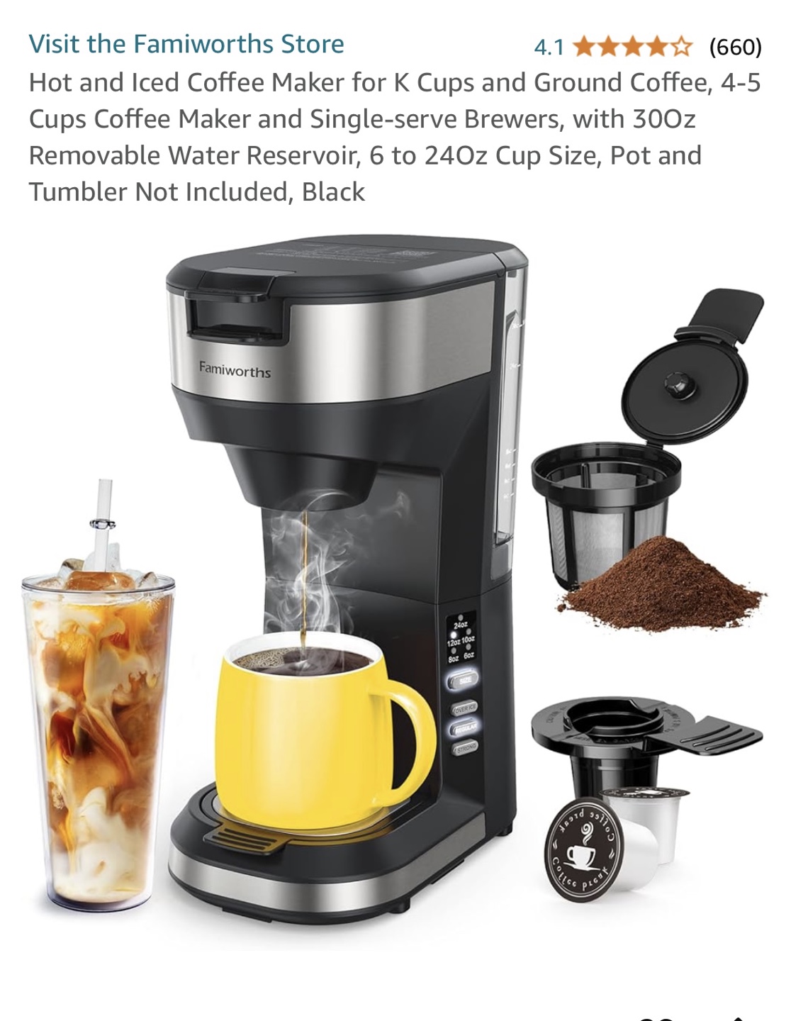 Famiworths Hot and Iced Coffee Maker