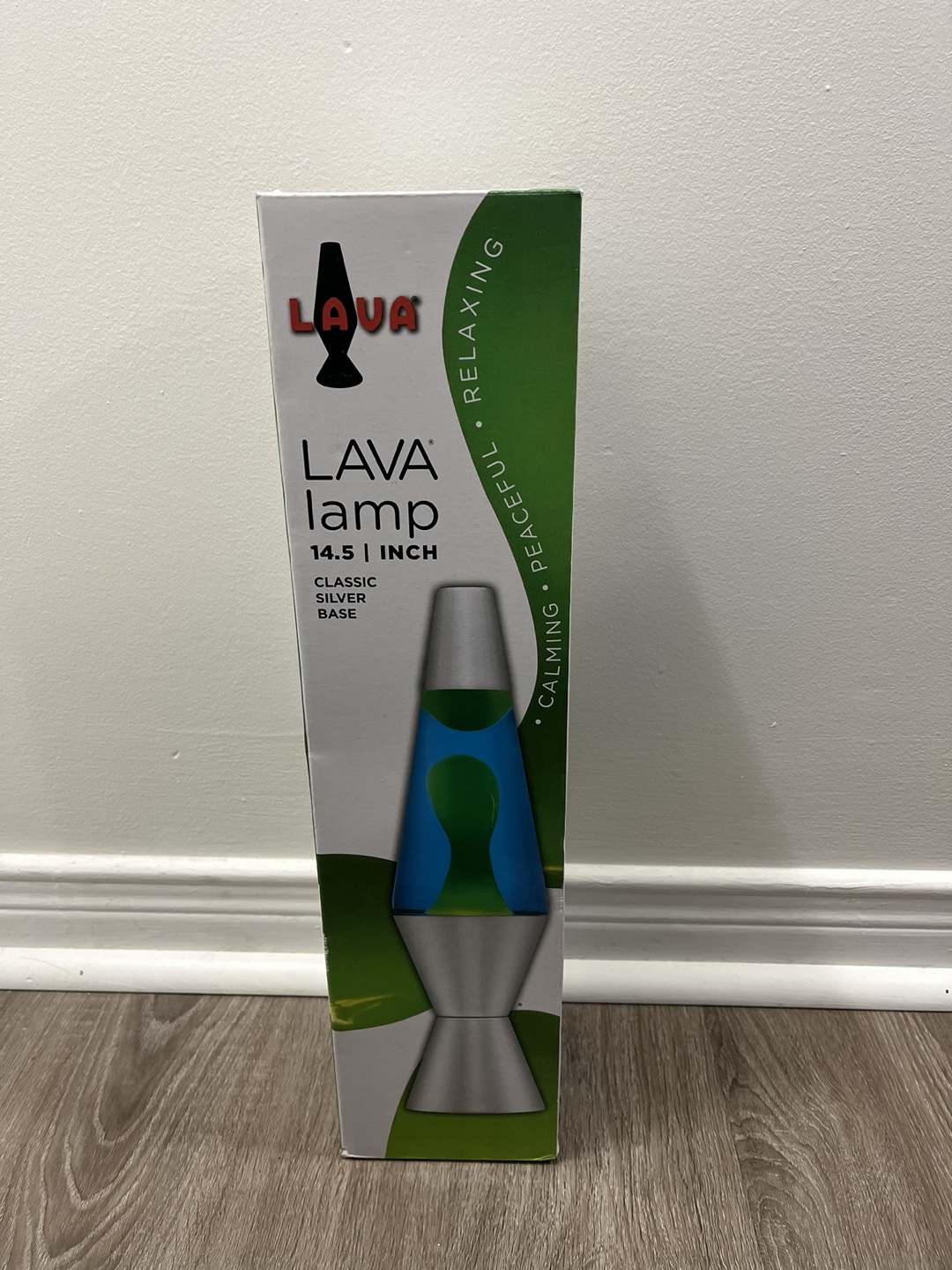 Lava Lamp 14.5 inch Silver Base