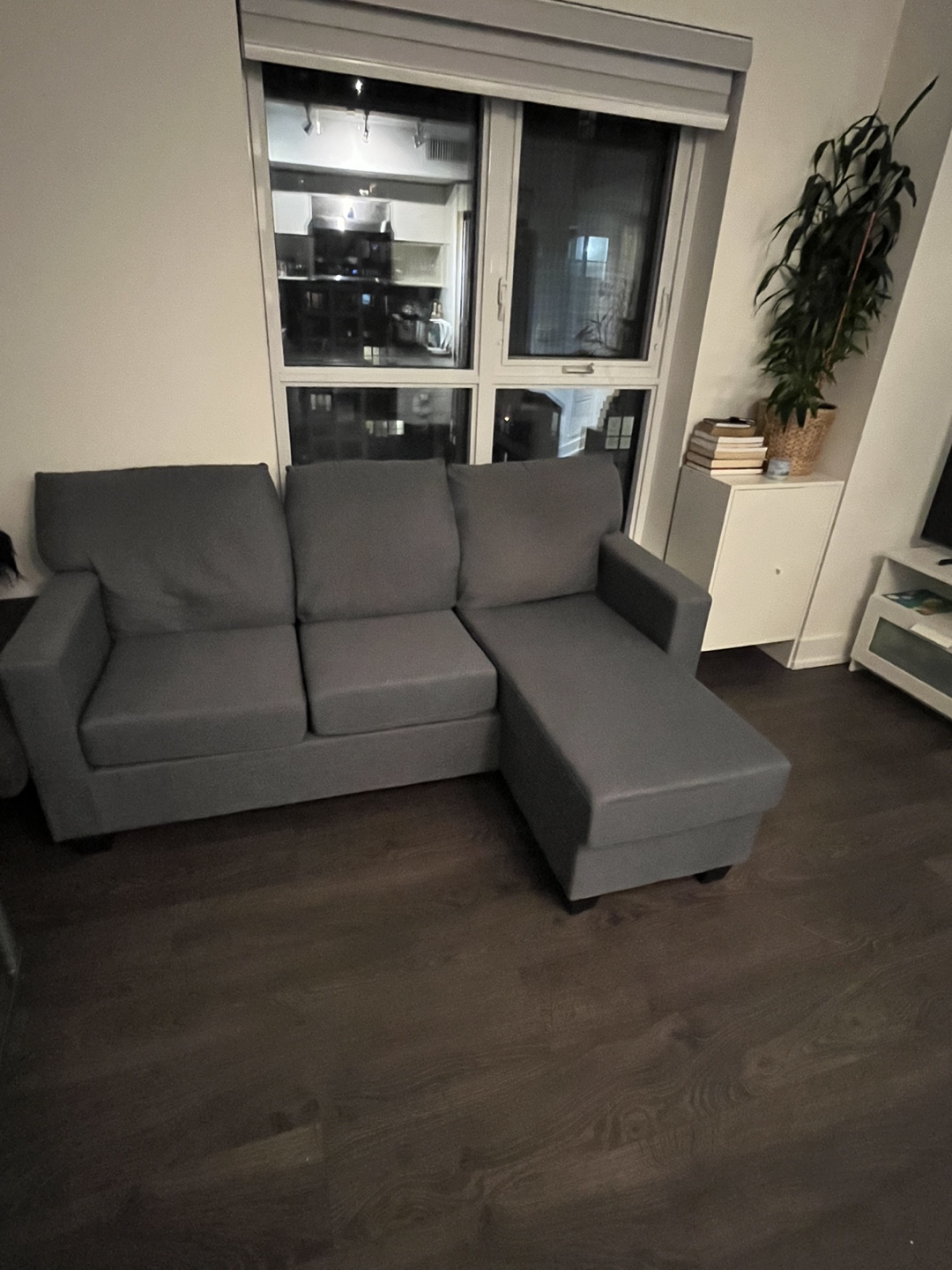 Grey Sectional Sofa with Ottoman - photo 2