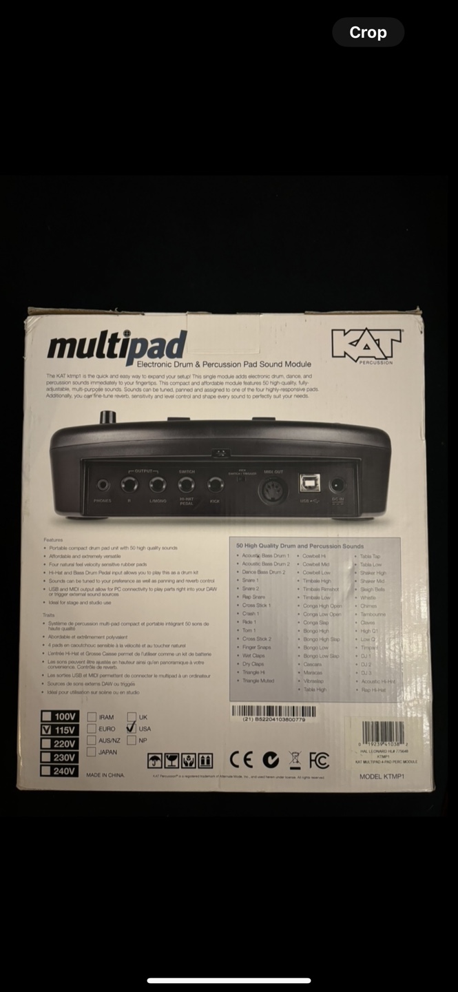 Kat Percussion Electronic Drum and Percussion Pad Sound Module - photo 3