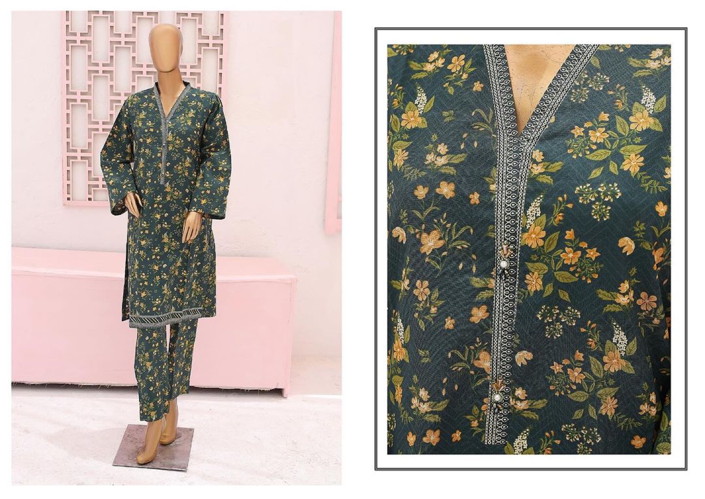 Floral Printed 2 Piece Suit - photo 3